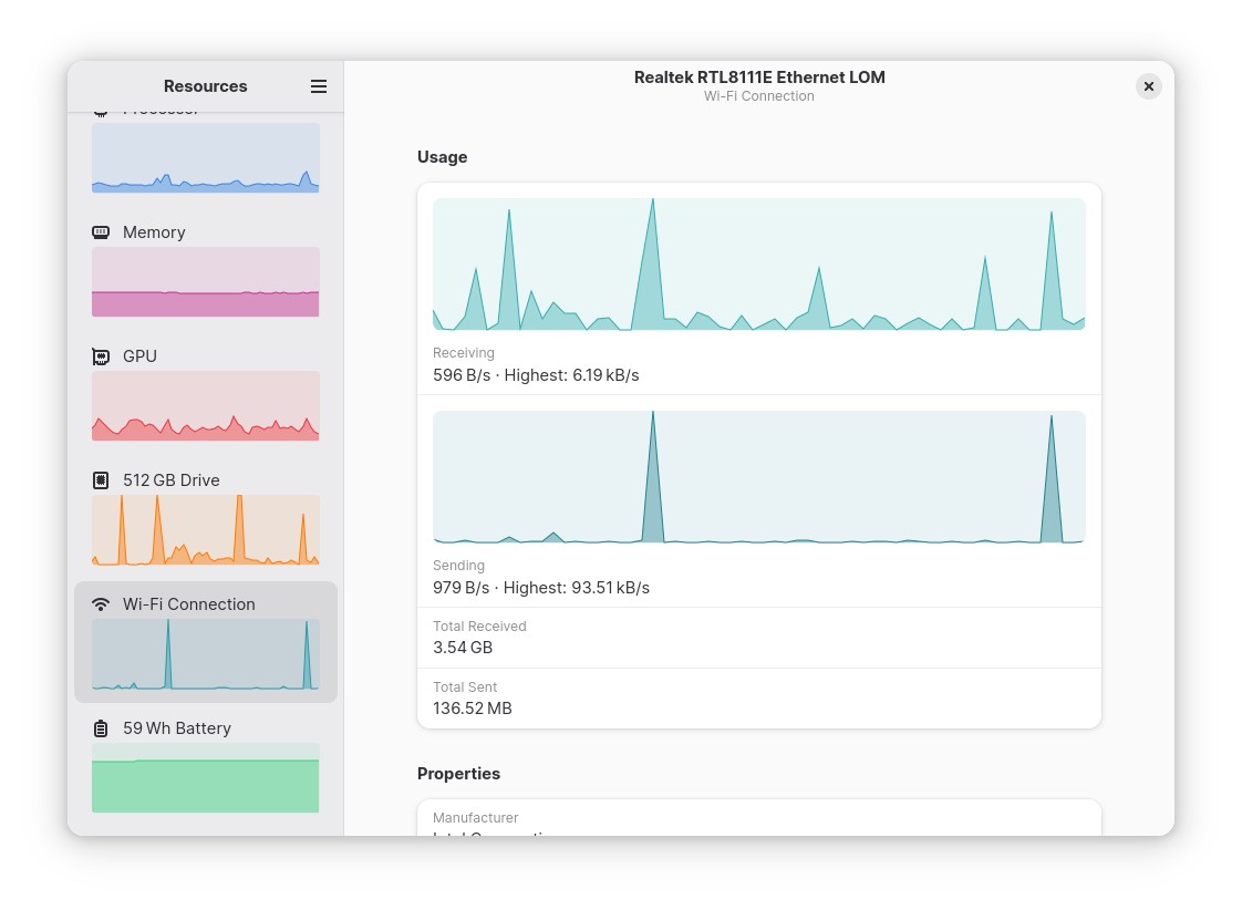 Network Interface View